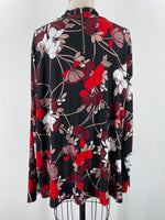 Liz Claiborne Black/Red Top, 2X