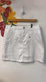 Croft & Barrow White Denim Skirt, 12