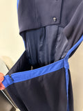 New Elevenses Anthropologie Blue 22" Inseam Jumpsuit, 8