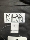 Mila & Milan Black Fringe Jacket, L