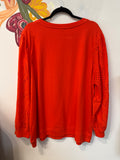 Talbots Orange Sweatshirt, 3X