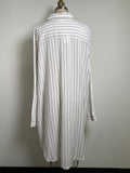 Cacique White Stripe Swim Coverup, 18/20