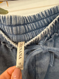 Zenana Blue 23" Inseam Pants, 1X