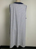 Lands End Blue Stripe Dress, 2X