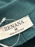 Zenana Green Sweatshirt, M with Pockets