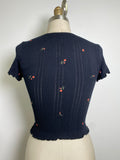 New Anthropologie Black Top, S/M