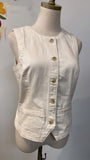 New Banana Republic Ecru Vest, M