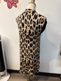 Carmen Marc Valvo Animal Print Sweater, M