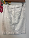 Draper James RSVP White Denim Skirt, 12