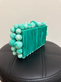 Green Crossbody/Clutch, 7"x4"