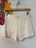 Forever 21 White/Ivory Skirted Front Shorts, S