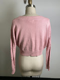 Mi Ami Pink Cropped Sweater, S