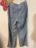 Athleta Cabo Linen Wide Leg 31" Inseam Pants, 4
