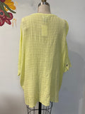 Soft Surroundings Linen/Cotton Top, L Petite