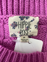 Hippie Rose Purple Sweater, M