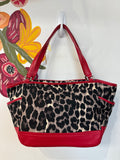 Coach Red Ocelot Shoulder Bag, 17"X9"
