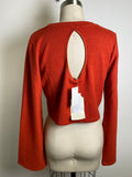 New Band of the Free Rust Cropped Sweater, L