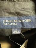 Jones New York Black/Silver Jacket, L (no hood)