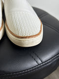 Ugg White Sammy Slip-On Shoes, 8