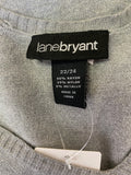 Lane Bryant Silver Metallic Sweater, 22/24