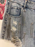 GeeGee Denim Shorts, L