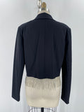 Culpos x INC Black Rhinestone Fringe Jacket, M