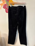 Talbots Black Velveteen Straight Leg Jeans, 14
