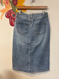 Draper James Denim Button Front Skirt, 10