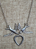 Silver Birds Necklace