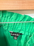Strut & Bolt Green Linen Shorts, L