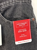 New Levi Signature Black Denim Skirt, 10
