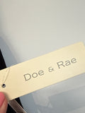 New Doe & Rae Black 100% Cotton 27" Inseam Joggers, S