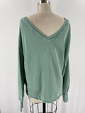 American Eagle Green Oversized Sweatshirt, S