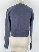 Offline by Aerie Gray Waffle Knit Cropped Top, XXL