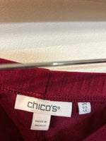 Chico's Burgundy Travelers Pants, 12