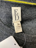 Ellen Degeneres Gray Cashmere Blend Sweater, S
