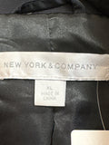 New York & Co Black Trench Coat Jacket, XL