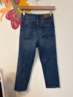 Express Cropped Straight High Rise Jeans, 4