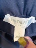 Talbots 28" Inseam Blue Drawstring Pants, L