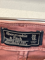 Abercrombie & Fitch Pink Jeans, 10