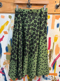 Scarlett Solomon Green/Black Adjustable Wrap Skirt, One Size