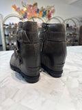 Sorel Leather Joan Of Arctic Wedge II Buckle Boots, 7