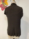 Cabi Black Stripe Top, L