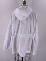 Cabi White Race Windbreaker Jacket, XL