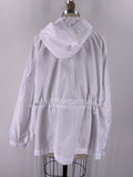 Cabi White Race Windbreaker Jacket, XL