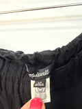 Madewell Black Linen 26" Inseam Pants, L Tall