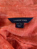 Lands End Red Linen Top, 16/18W