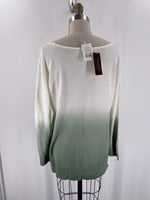 New Linda Anderson Green Ombre Sweater, L