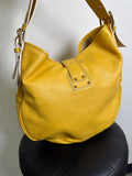 Marc Jacobs Yellow Leather Shoulder Bag, 14"x12"