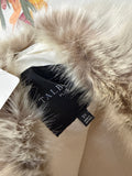 Talbots Cream Vest, 3X with removable faux fur collar